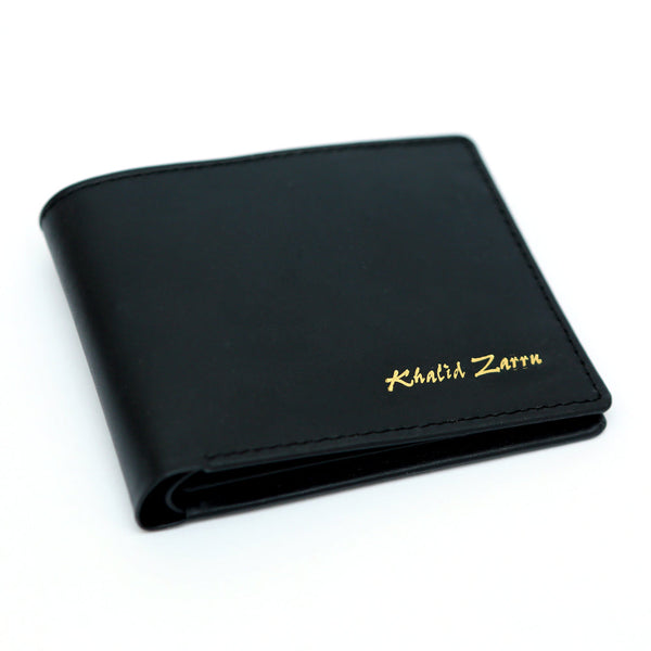 Black Plain Wallet (Three Fold Pockets)