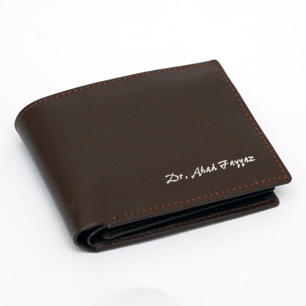 Brown Plain Wallet (Three Fold Pockets)