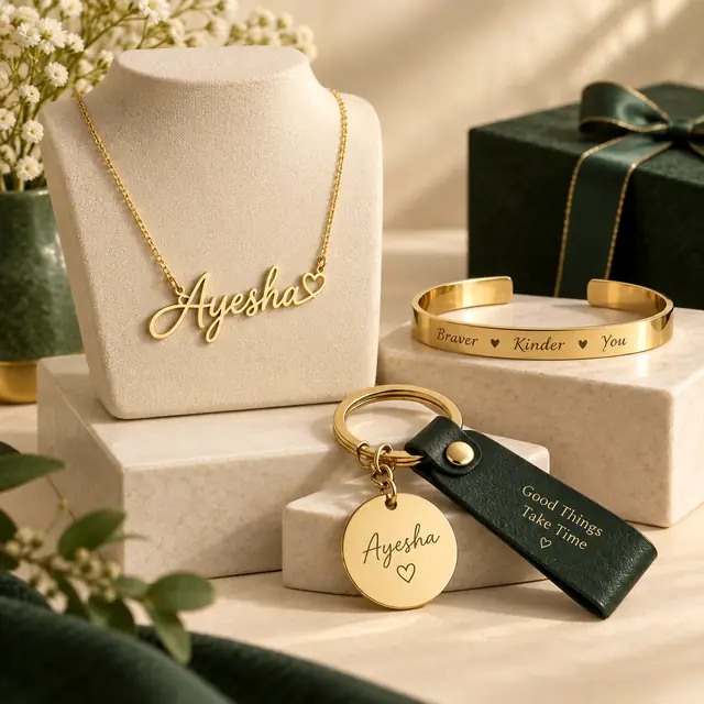 Ayesha pendant, bracelet, and keychain
