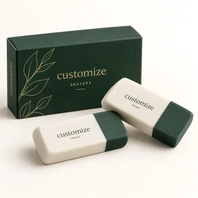 Custom branded eraser set