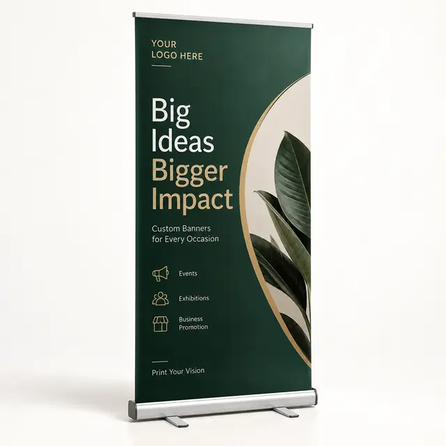 Custom flex banner product mockup