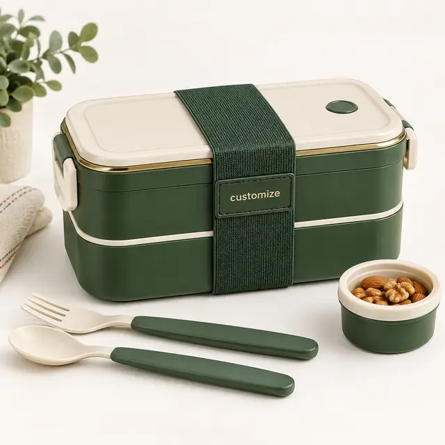 Custom Forest Green Lunch Boxes
