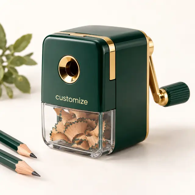 Custom Forest Green Pencil Sharpener