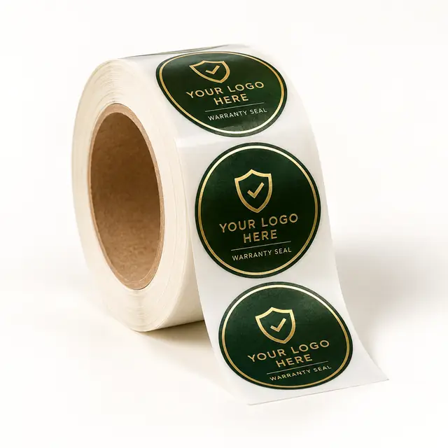 Custom forest green warranty seals