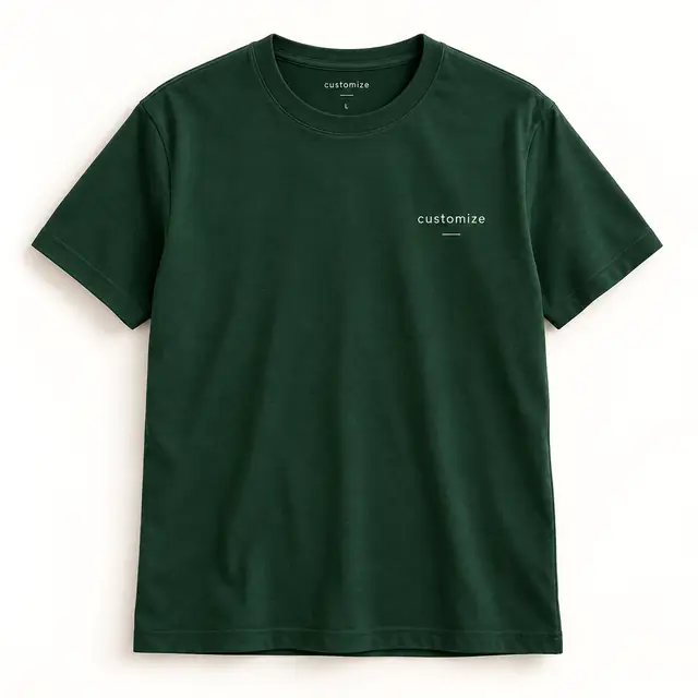 Custom round-neck t-shirt product mockup