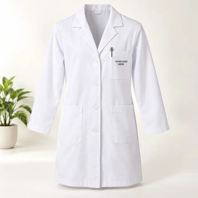 Customizable forest green lab coat