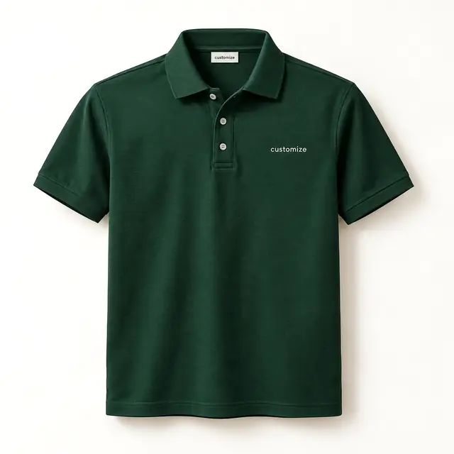 Customizable polo shirt product mockup