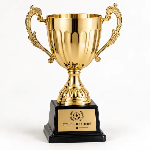 Customizable sports cup trophy set