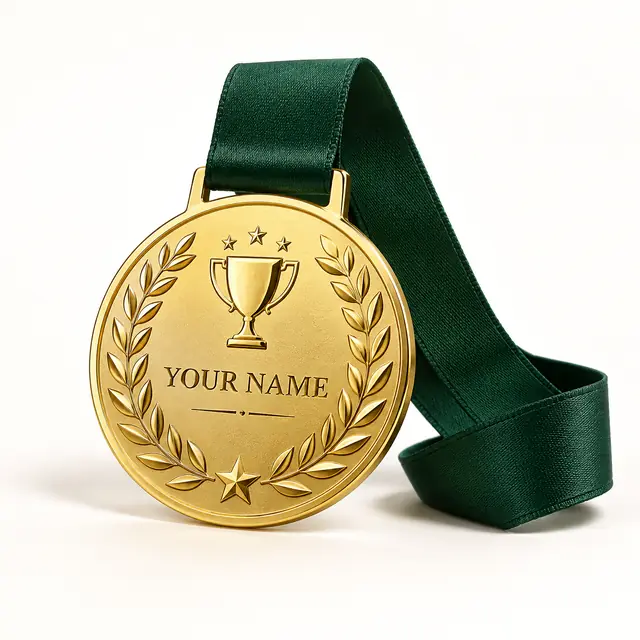 Elegant achievement medals for proud milestones