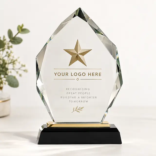 Elegant Crystal Awards with Custom Engraving