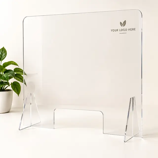Elegant custom acrylic shield