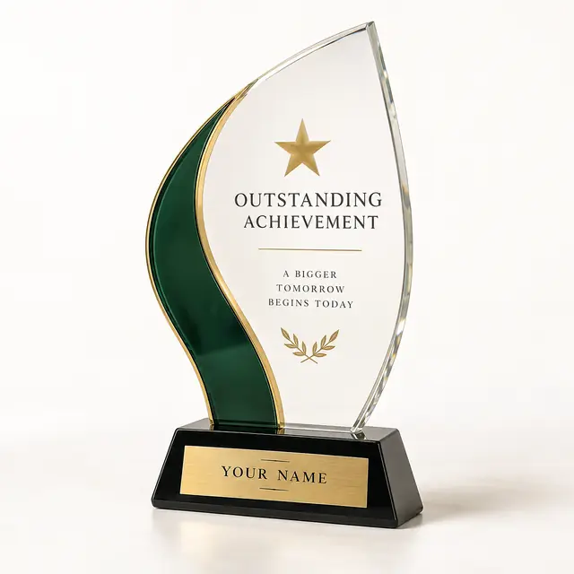 Elegant custom award memento display