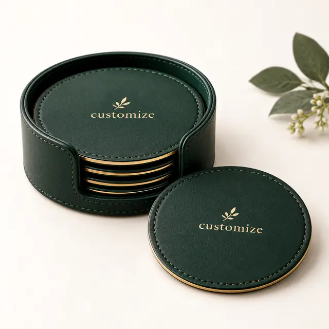 Elegant custom coaster set