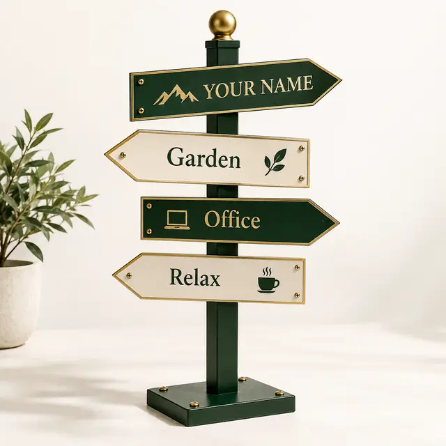 Elegant Custom Directional Sign