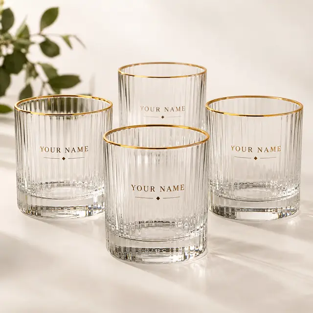 Elegant custom drinking glasses