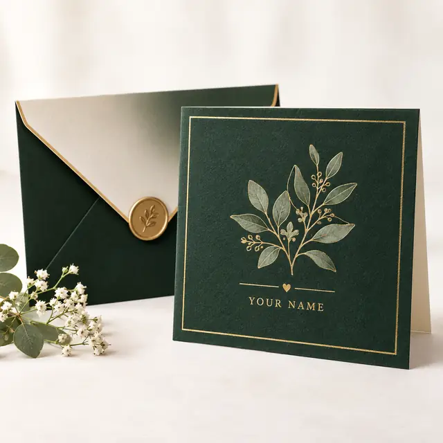 Elegant Custom Greeting Card