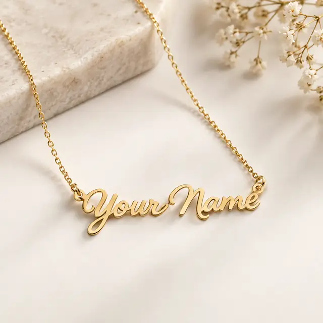 Elegant custom name necklace