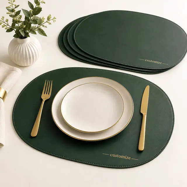 Elegant custom placemat set