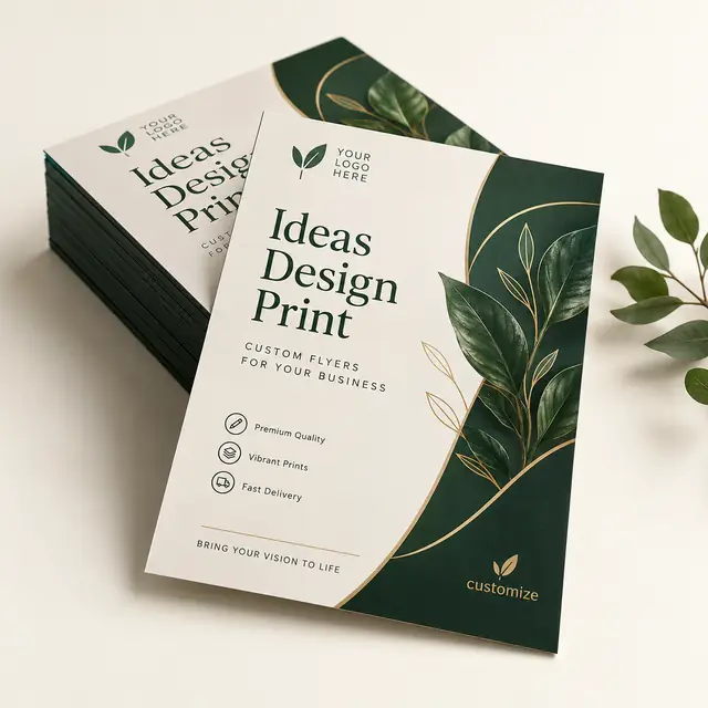 Elegant custom promotional flyers