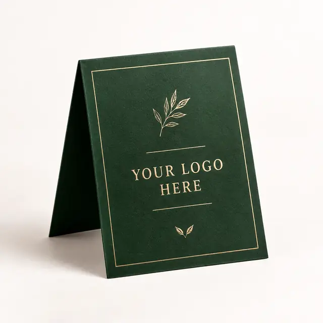 Elegant Custom Table Tent Display