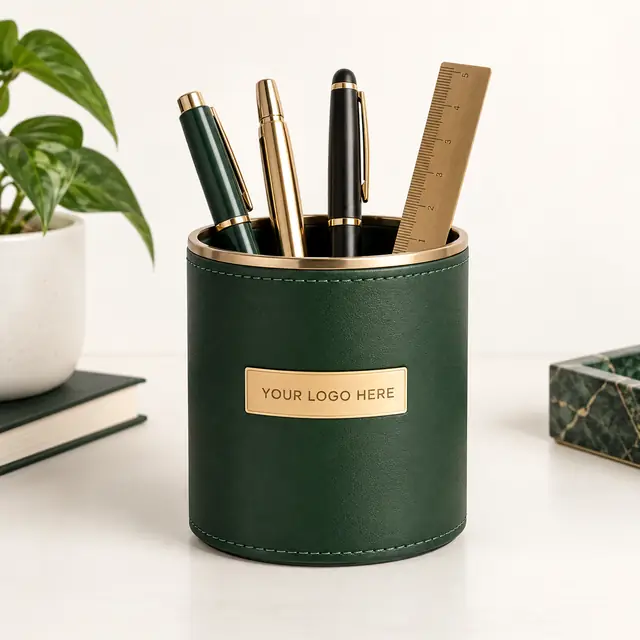 Elegant customizable pen holder