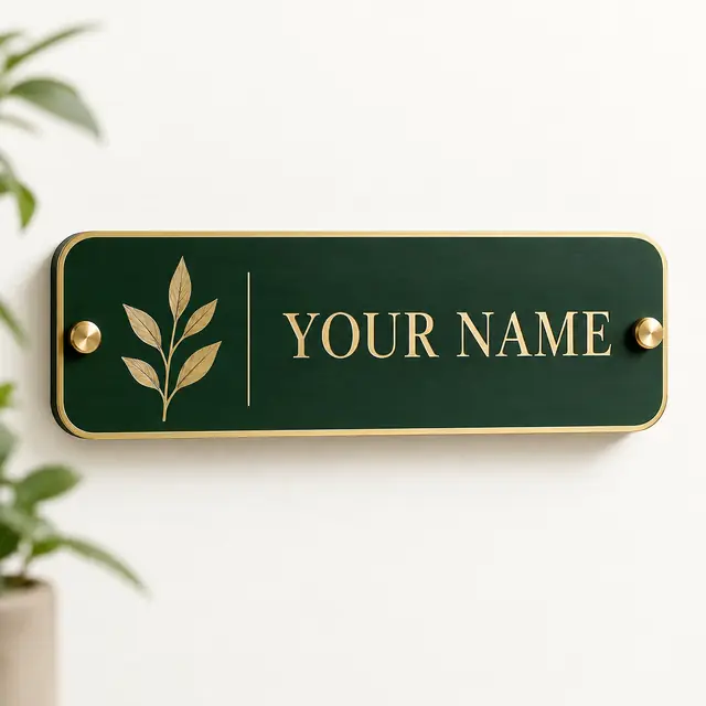 Elegant Personalized Door Sign