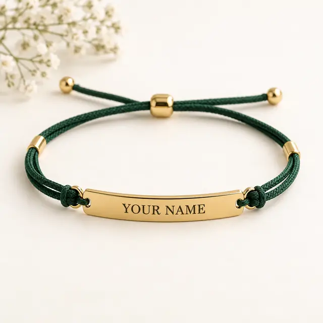Elegant personalized name bracelet
