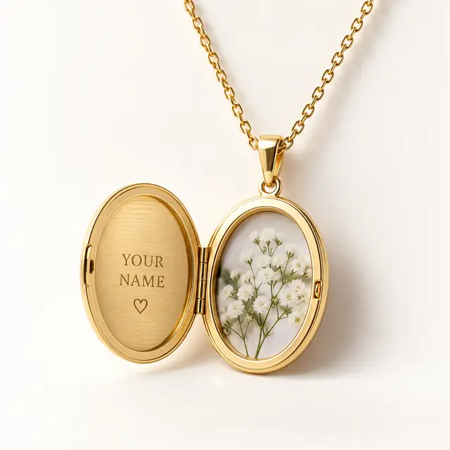Elegant Personalized Photo Locket