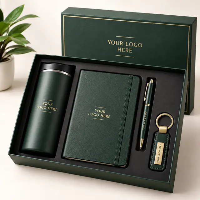 Executive gift set with custom logo