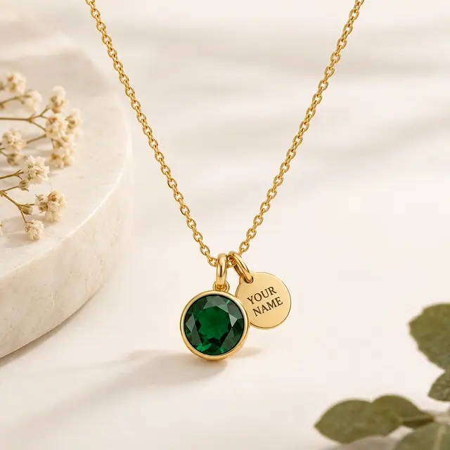 Personalized Birthstone Necklace