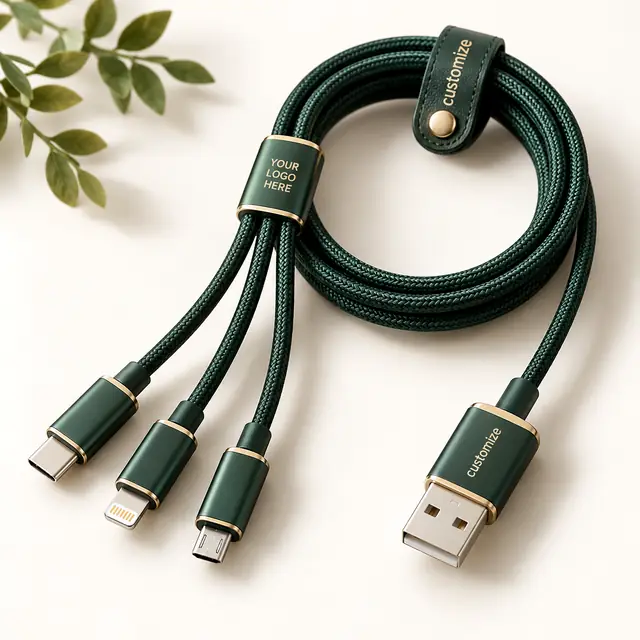 Personalized charging cable set