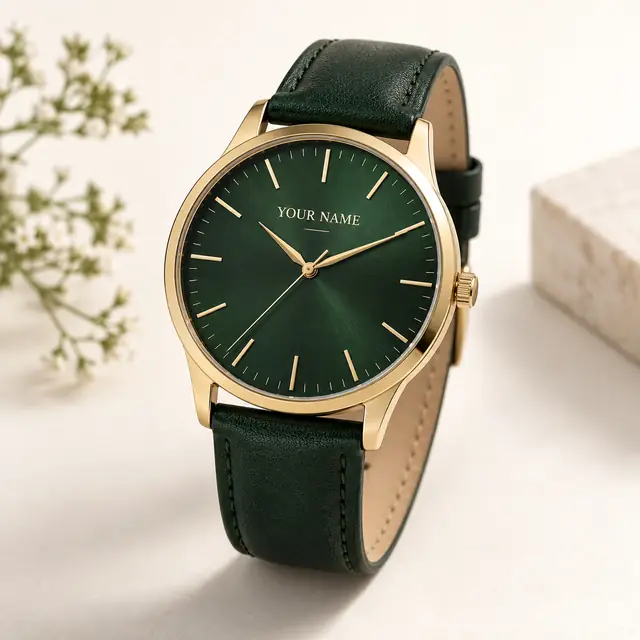 Personalized engraved watch