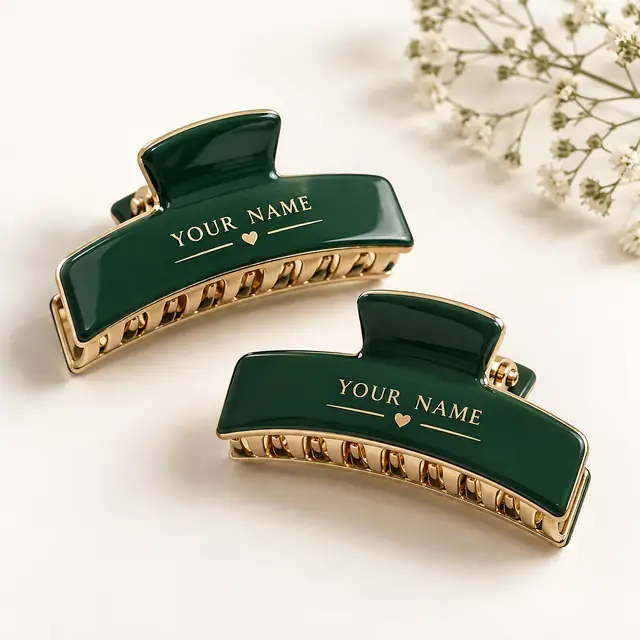 Personalized Hair Clips with Your Name