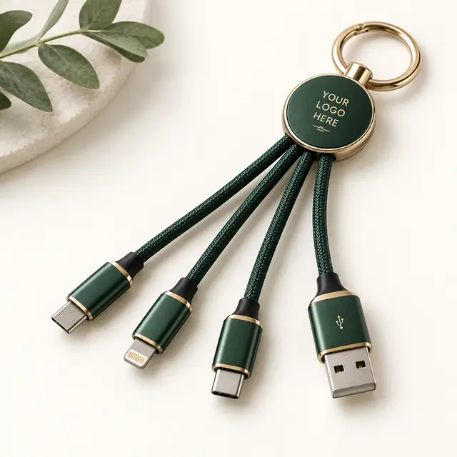 Personalized Multi-Connector Charging Cable Set