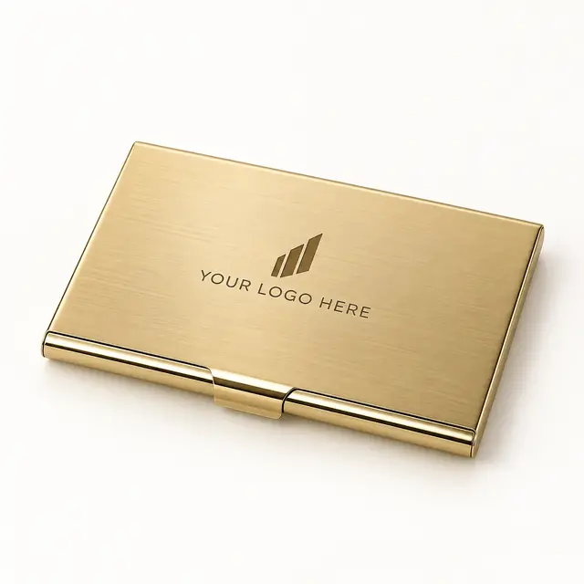 Premium Personalized Leather Card Holder