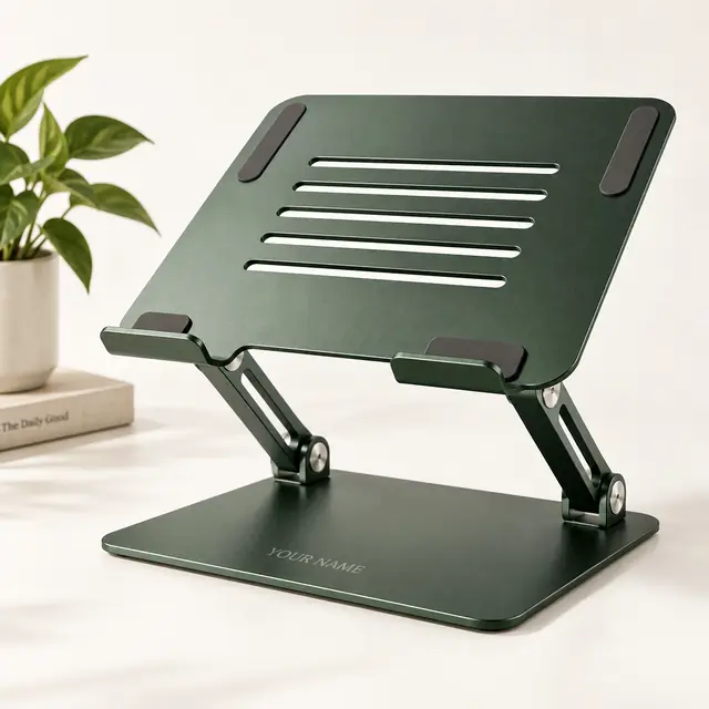 Sleek customizable laptop stand